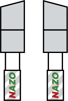 Šikmo střídavé zuby